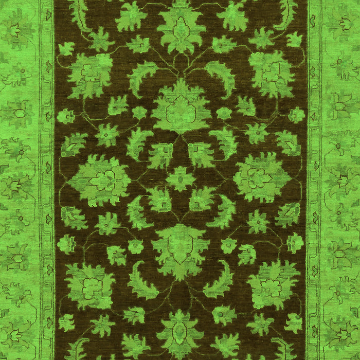 Oriental Green Traditional Rug, abs491grn