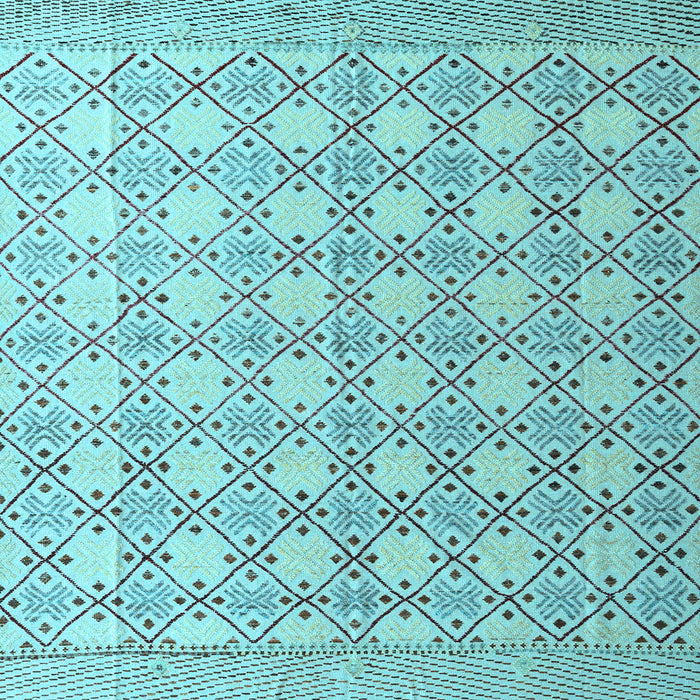 Square Machine Washable Abstract Light Blue Modern Rug, wshabs4920lblu