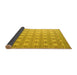 Sideview of Abstract Yellow Modern Rug, abs4920yw