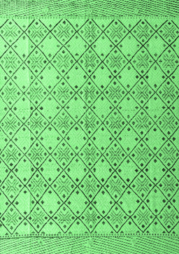 Abstract Emerald Green Modern Rug, abs4920emgrn