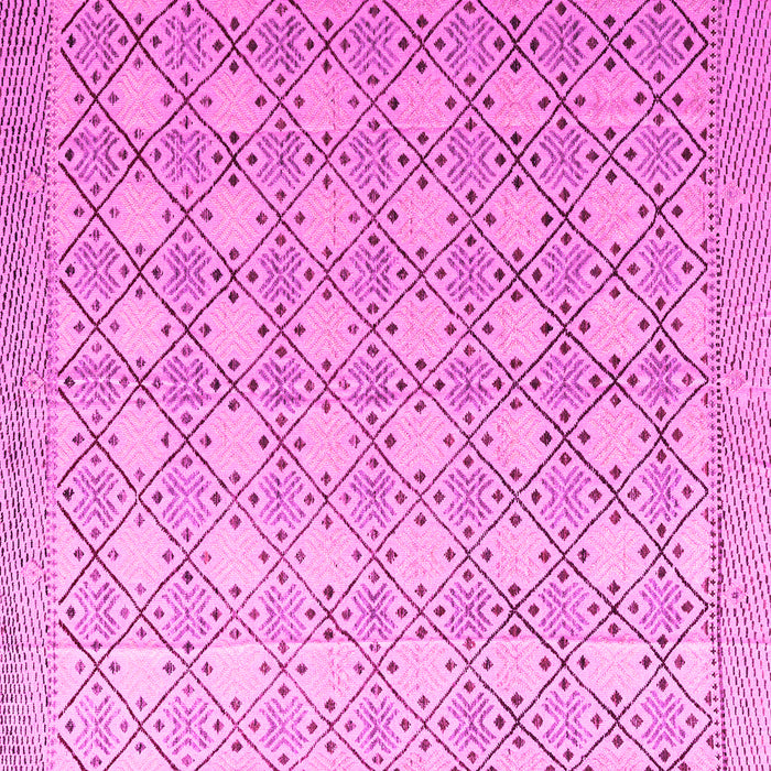 Square Abstract Pink Modern Rug, abs4920pnk