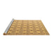 Sideview of Machine Washable Abstract Brown Modern Rug, wshabs4920brn