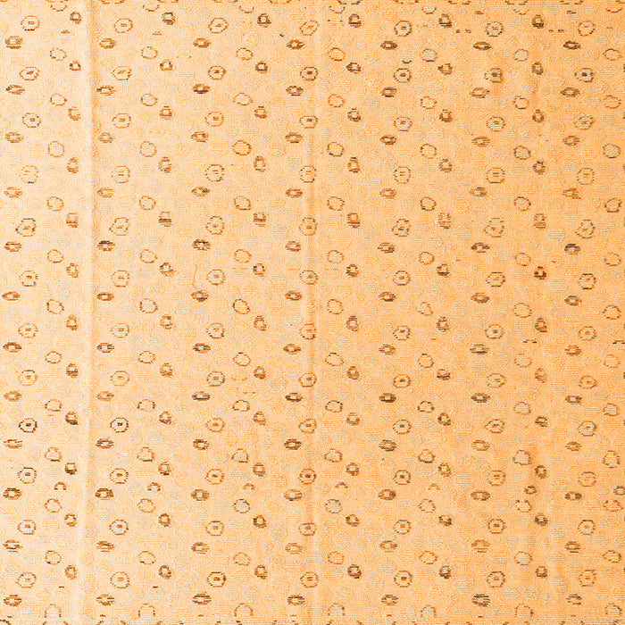 Square Machine Washable Solid Orange Modern Area Rugs, wshabs4921org