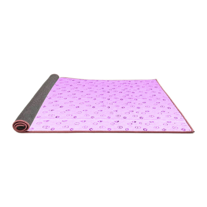 Sideview of Solid Purple Modern Rug, abs4921pur