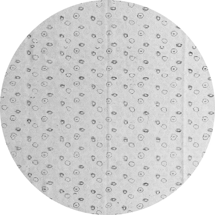 Round Solid Gray Modern Rug, abs4921gry