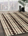 Machine Washable Abstract Bakers Brown Rug in a Family Room, wshabs4922