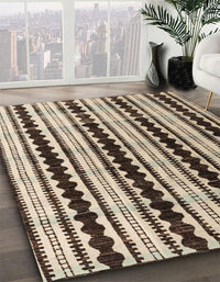 Abstract Bakers Brown Modern Rug, abs4922