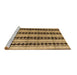 Sideview of Machine Washable Abstract Brown Modern Rug, wshabs4922brn