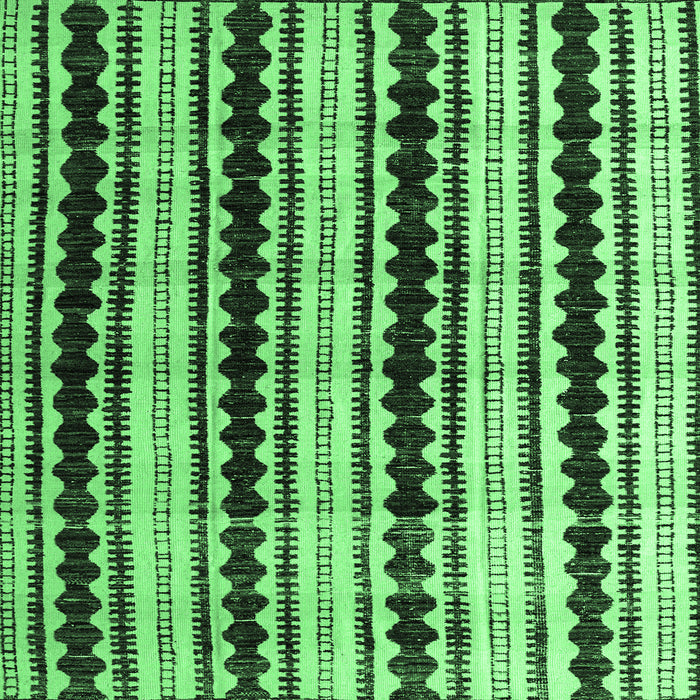 Square Machine Washable Abstract Emerald Green Modern Area Rugs, wshabs4922emgrn