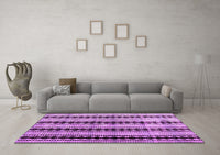 Machine Washable Abstract Purple Modern Rug, wshabs4922pur