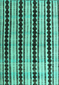 Abstract Turquoise Modern Rug, abs4922turq