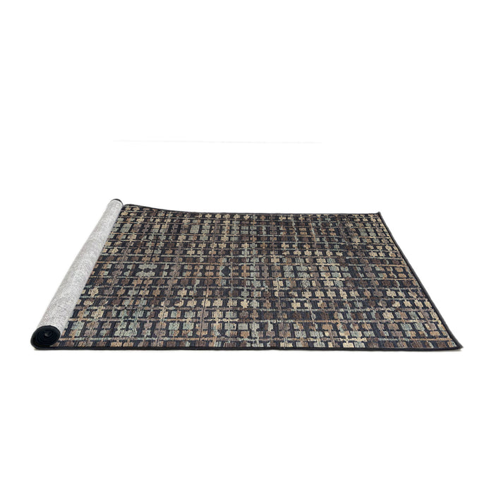 Sideview of Machine Washable Abstract Rosy Pink Rug, wshabs4923