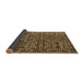 Sideview of Abstract Brown Modern Rug, abs4923brn