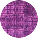 Round Abstract Pink Modern Rug, abs4923pnk