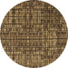 Round Machine Washable Abstract Brown Modern Rug, wshabs4923brn