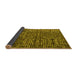 Sideview of Abstract Yellow Modern Rug, abs4923yw