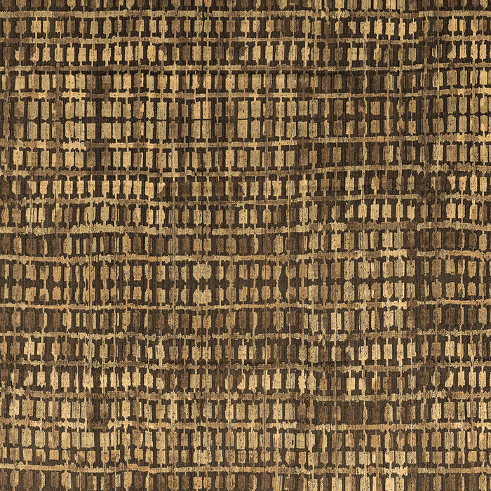 Square Abstract Brown Modern Rug, abs4923brn