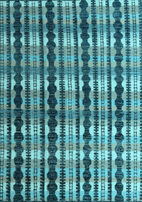 Abstract Light Blue Modern Rug, abs4924lblu