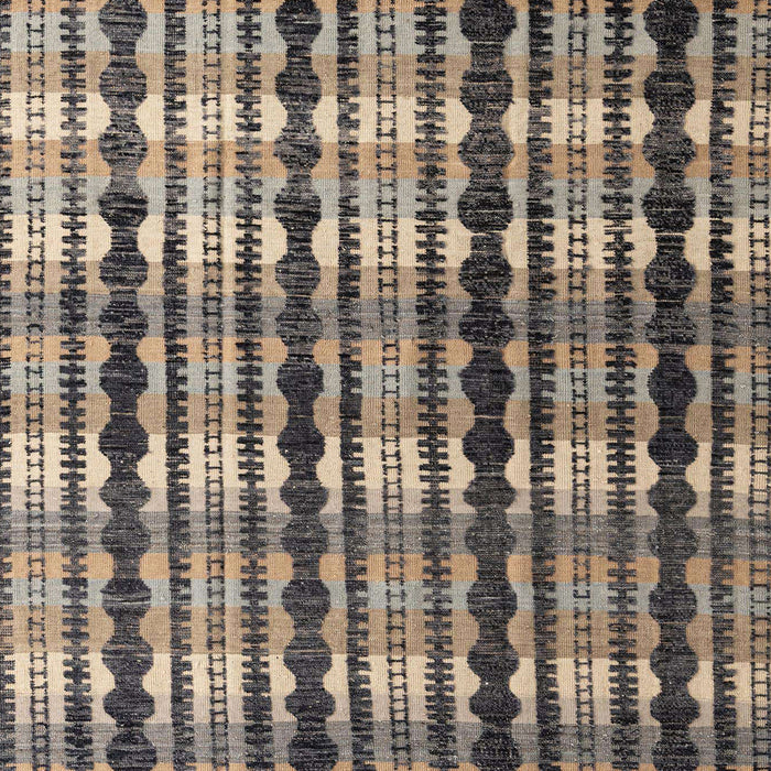 Abstract Charcoal Gray Modern Rug, abs4924