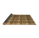 Sideview of Abstract Brown Modern Rug, abs4924brn