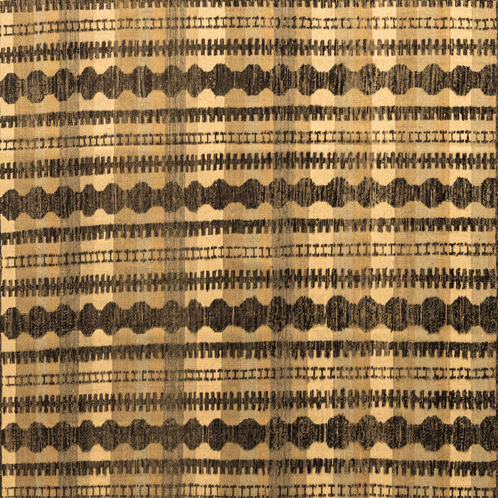 Square Abstract Brown Modern Rug, abs4924brn