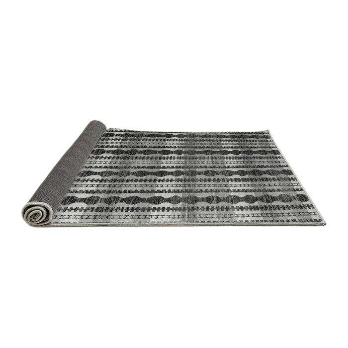 Sideview of Abstract Gray Modern Rug, abs4924gry