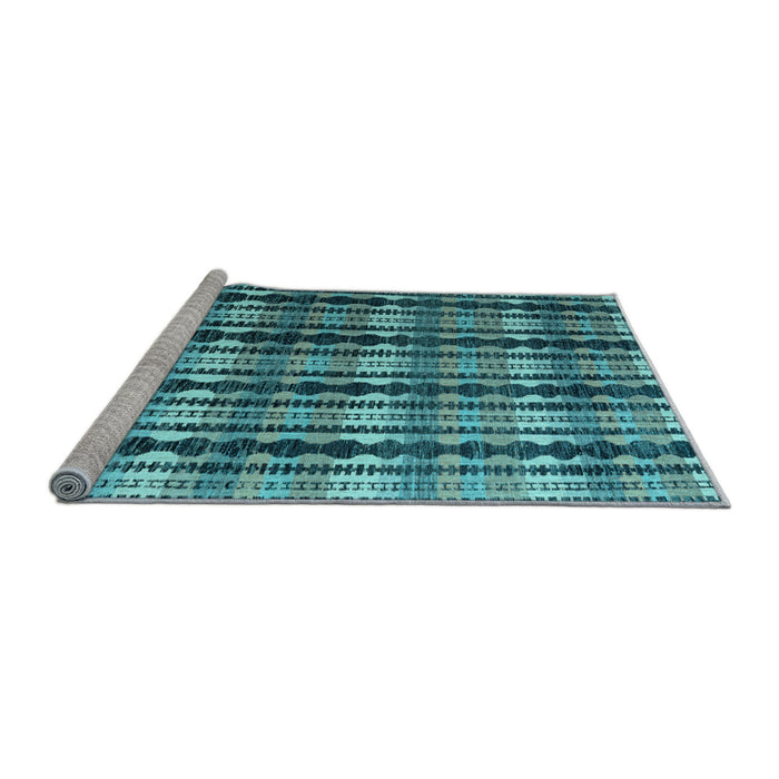 Sideview of Machine Washable Abstract Light Blue Modern Rug, wshabs4924lblu