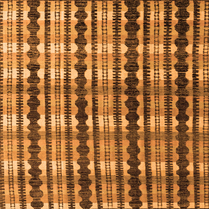 Square Machine Washable Abstract Orange Modern Area Rugs, wshabs4924org