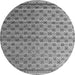 Round Machine Washable Abstract Gray Modern Rug, wshabs4925gry