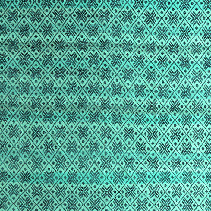 Machine Washable Abstract Turquoise Modern Area Rugs, wshabs4925turq