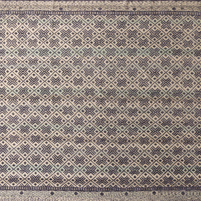 Square Abstract Tan Brown Modern Rug, abs4925