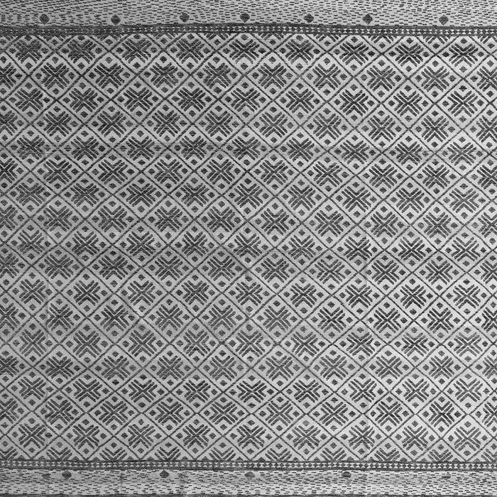 Square Abstract Gray Modern Rug, abs4925gry