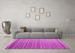 Machine Washable Abstract Pink Modern Rug in a Living Room, wshabs4925pnk