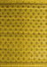 Machine Washable Abstract Yellow Modern Rug, wshabs4925yw