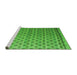 Sideview of Machine Washable Abstract Green Modern Area Rugs, wshabs4925grn