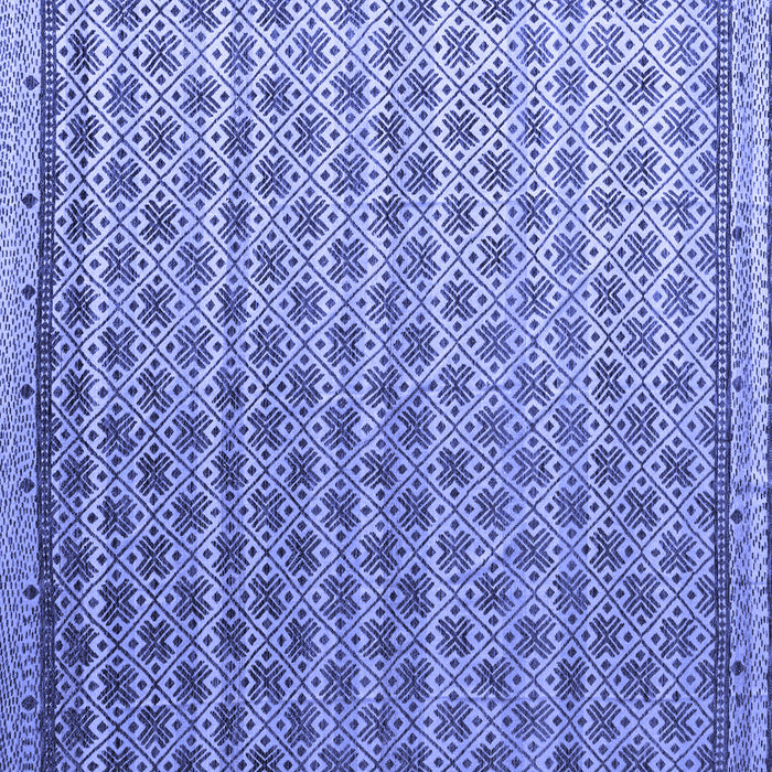 Square Abstract Blue Modern Rug, abs4925blu