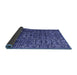 Sideview of Abstract Blue Modern Rug, abs4926blu