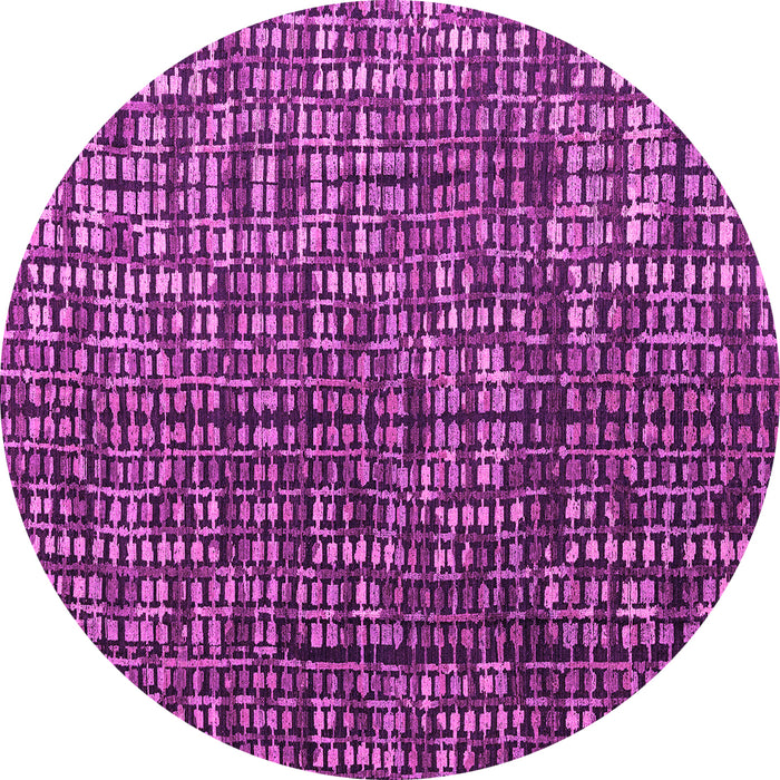Round Abstract Pink Modern Rug, abs4926pnk