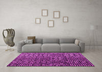 Machine Washable Abstract Pink Modern Rug, wshabs4926pnk