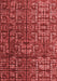 Abstract Red Modern Area Rugs