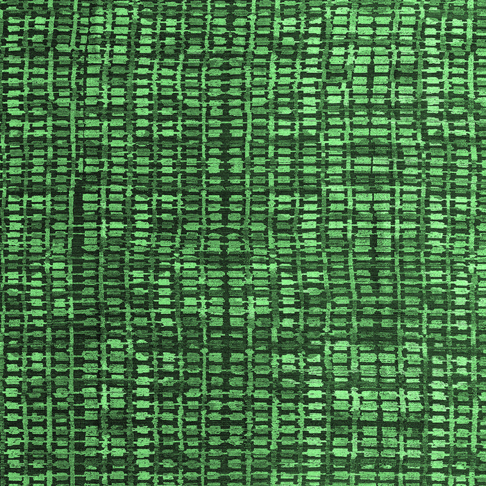 Square Machine Washable Abstract Emerald Green Modern Area Rugs, wshabs4926emgrn