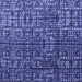 Square Abstract Blue Modern Rug, abs4926blu