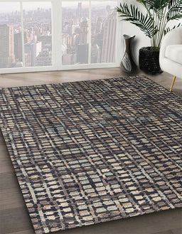 Machine Washable Abstract Rosy Pink Rug in a Family Room, wshabs4926