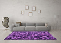 Machine Washable Abstract Purple Modern Rug, wshabs4926pur