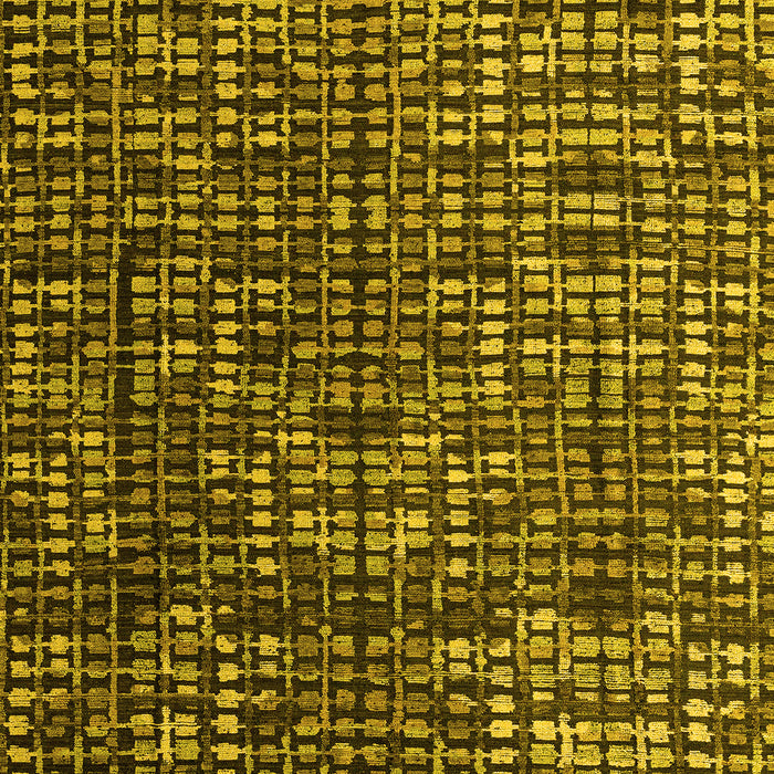 Machine Washable Abstract Yellow Modern Rug, wshabs4926yw