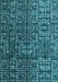 Abstract Light Blue Modern Rug, abs4926lblu