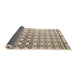 Sideview of Abstract Dark Almond Brown Modern Rug, abs4927