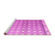 Sideview of Machine Washable Abstract Pink Modern Rug, wshabs4927pnk