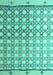 Machine Washable Abstract Turquoise Modern Area Rugs, wshabs4927turq