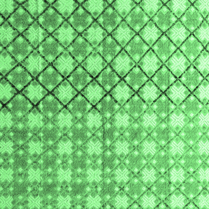 Machine Washable Abstract Emerald Green Modern Area Rugs, wshabs4927emgrn